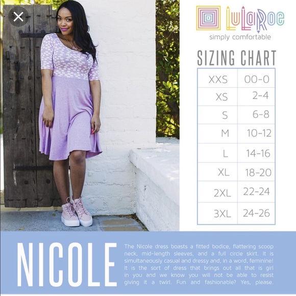 LulaRoe Nicole Dress NWT Size - Picture 4 of 8